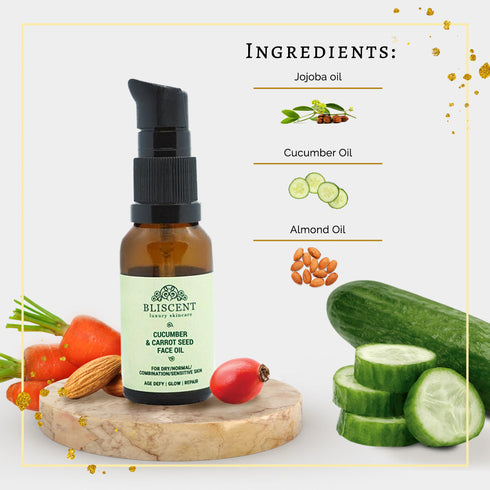 BLISCENT Cucumber & Carrotseed Face Oil