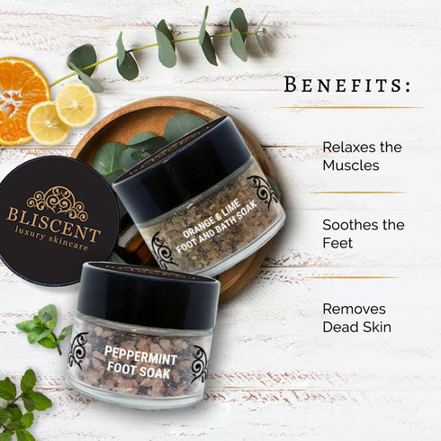 Bliscent Orange & Lime Bath and Foot Soak