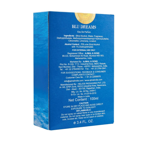 Ajmal Perfumes India Blu Dreams Perfume For Men