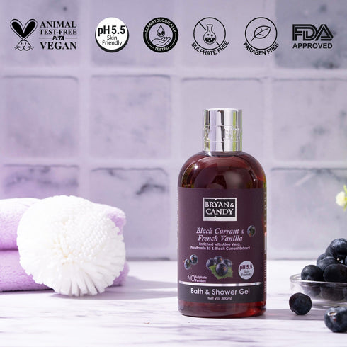 Bryan & Candy Black Currant & French Vanilla Bath and Shower Gel