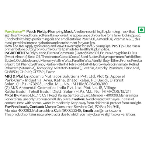 PureSense Peach Pie Lip Plumping Mask
