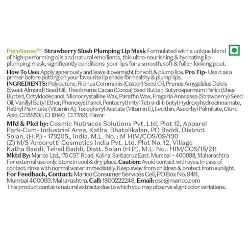 PureSense Strawberry Slush Lip Plumping Mask