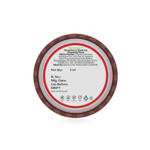 PureSense Strawberry Slush Lip Plumping Mask | From the makers of Parachute Advansed