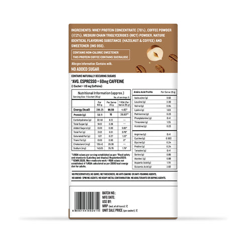 Sleepy Owl Coffee Protein Coffee Powder - Hazelnut