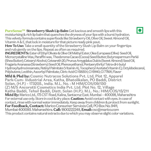 PureSense Strawberry Slush Lip Balm