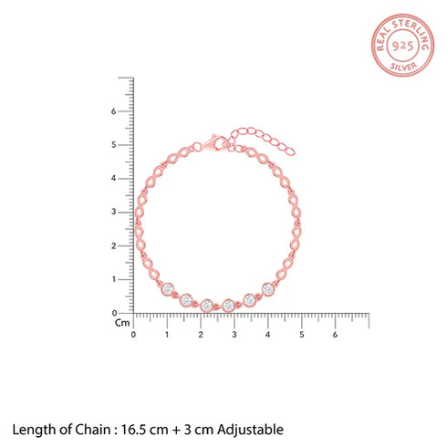 Giva Rose Gold Classic Bracelet