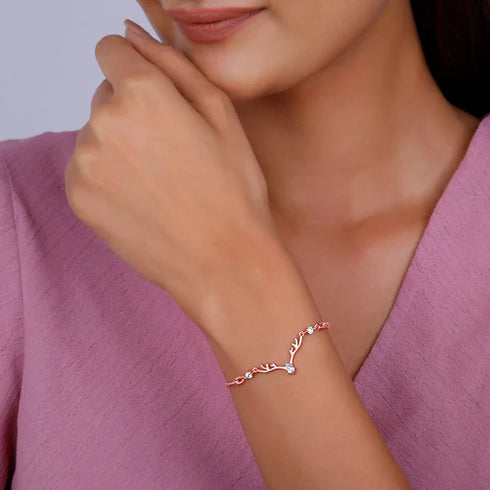 Giva Rose Gold Deer Bracelet