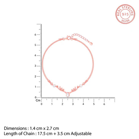 Giva Rose Gold Deer Bracelet