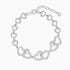 Giva Silver Interlocked Heart Duo Bracelet