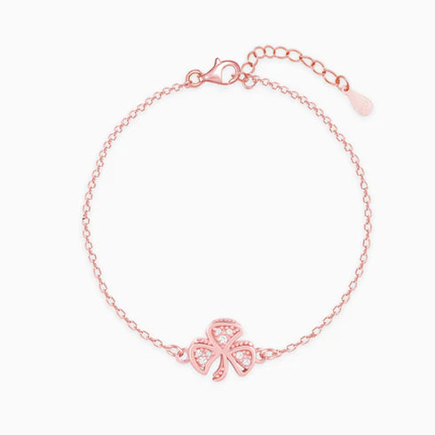 Giva Rose Gold Shamrock Bracelet