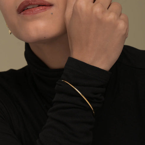 Palmonas Round Wire Bangle Bracelet