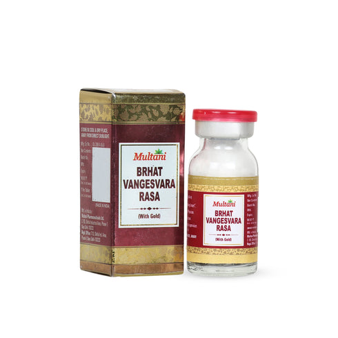 Multani Pharmaceuticals Limited Multani Brhat Vangesvara Ras with Gold used for strengthen the immune system