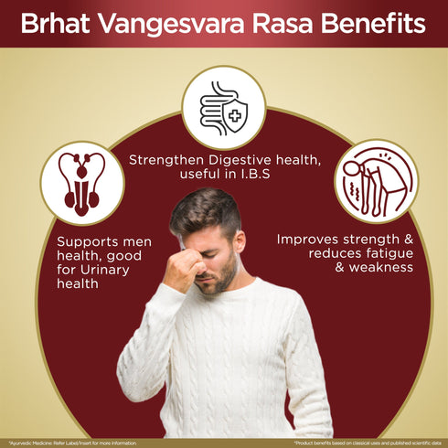 Multani Pharmaceuticals Limited Multani Brhat Vangesvara Ras with Gold used for strengthen the immune system