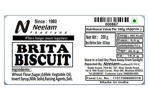 Neelam Foodland Brita Biscuits