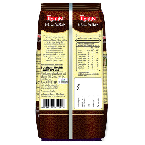 Manna Foods Browntop Millet