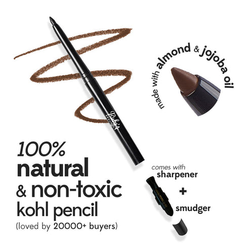 Ruby's Organics Smoked Kohl + Brow Filler Brown