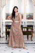 Miravan Womens Brown Floral Printed Crop Top And Skirt Co Ord Set