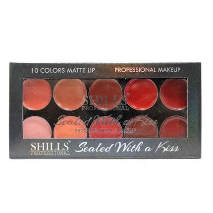 Shills Professional 10 Color Lip Palette-BS-7064-1.