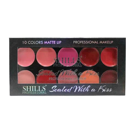 Shills Professional 10 Color Lip Palette-BS-7064-1.