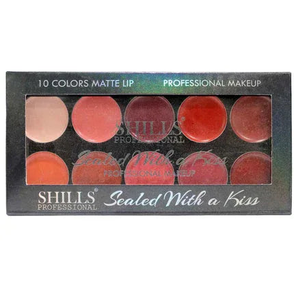 Shills Professional 10 Color Lip Palette-BS-7064-1.