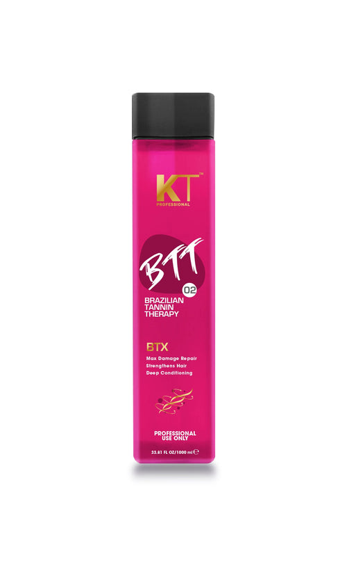 Kt Professional BTT 02 BTX Brazilian Tannin Therapy Treatment Maximum Damage Repair Hair Strengthening & Conditioning