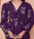 Miravan Womens Cotton Butterfly Style Floral Print V Neck Top