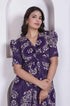 Miravan Womens Floral Printed Cotton Butterfly Maxi Dress