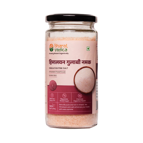 Bharat Vedica Natural Himalayan Pink Salt Gulaabee Namak
