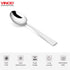 Vinod Stainless Steel Aero Hammered Finish Baby Spoon 12 Pcs Cutlery Set Rust Free Mirror Polish Premium Dinner Spoon Tableware Silver