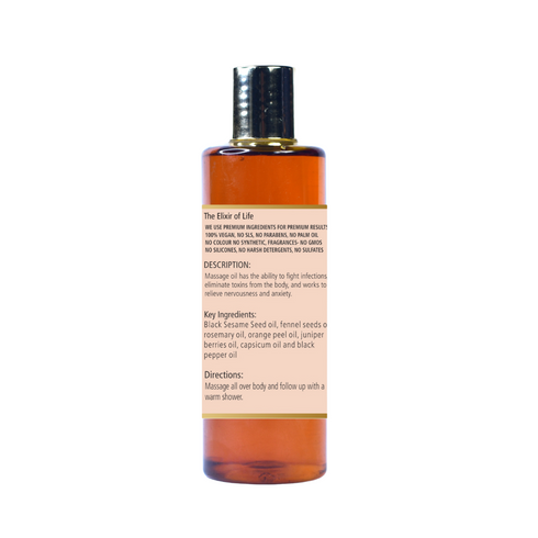 Natuur Body Massage Oil Fennel Seeds and Capsicum Anti Cellulite