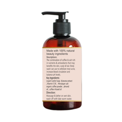 Natuur Coffee & Salt Body Wash Cellulite, Aging, Cleansing 300ml