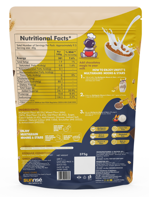 UNIFIT Multigrain Choco Moons & Stars