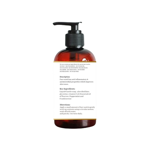 Natuur Tea Tree & Peppermint Face Wash Cleansing for Acne-Prone Skin
