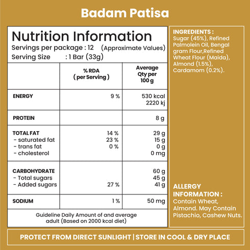Jabsons Foods Badam Patisa