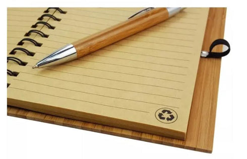 Bamboo India Bamboo Notepad with Pen