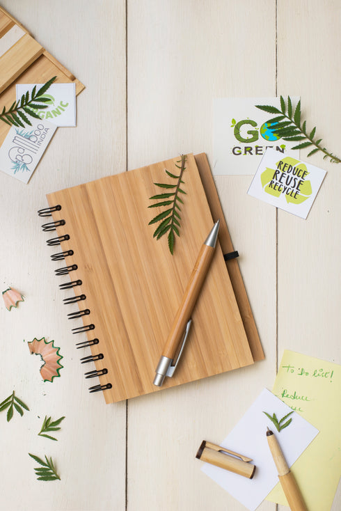 Bamboo India Bamboo Notepad with Pen