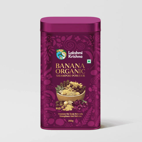 Lakshmi Krishna Naturals Banana Organic Shampoo Powder