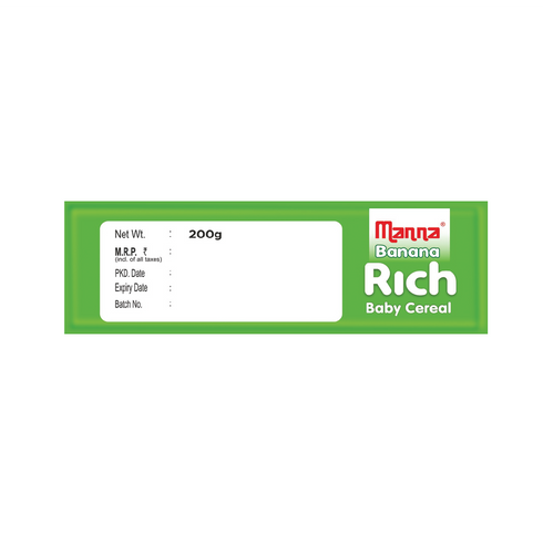 Manna Foods Baby Cereal Sprouted Ragi and Banana 6 months + 200g