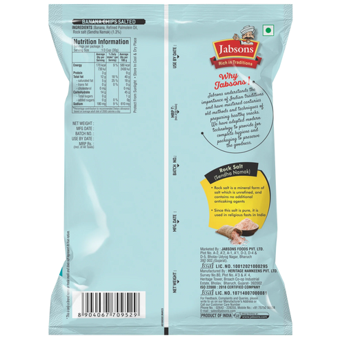 Jabsons Foods Classic Salted Banana Chips