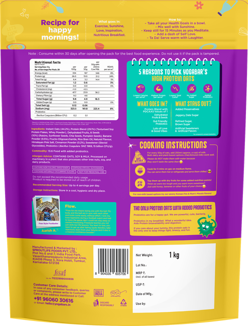 Yoga Bar 26g High Protein Oats Banana Crème