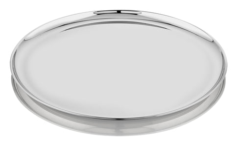 Vinod Stainless Steel Bangla Bogi Plate Lunch Plate Dinner Plate Set of 4 29 cm High Grade Stainless Steel Mirror Finish Rust Free