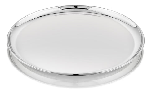 Vinod Stainless Steel Bangla Bogi Plate Lunch Plate Dinner Plate Set of 4 29 cm High Grade Stainless Steel Mirror Finish Rust Free