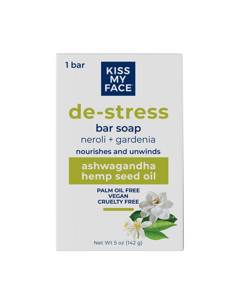 Kiss My Face De Stress Bar Soap Neroli Gardenia