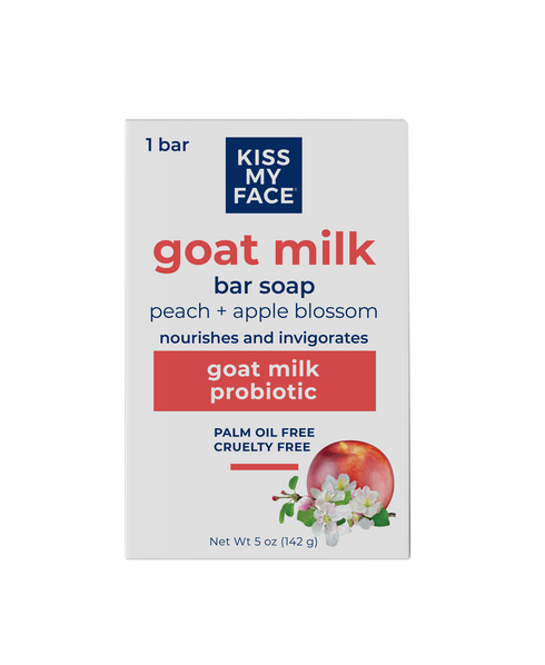 Kiss My Face Goat Milk Bar Soap Peach Apple Blossom