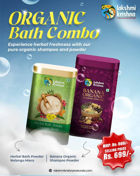 Lakshmi Krishna Naturals Organic Bath Combo