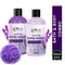 Globus Naturals Lavender Body Lotion & Body Wash Skincare Combo with Loofa