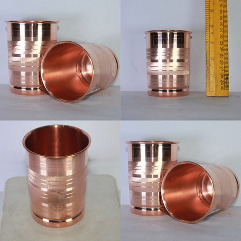 Pure Copper Glass for Water 540g(Pack of 6)