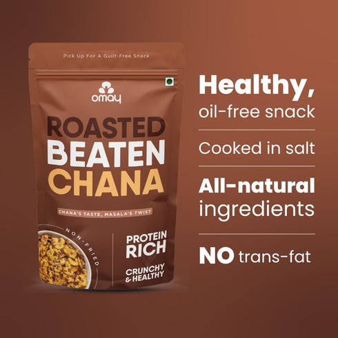 Omay Foods Beaten Chana (Chana Jor), 60g (5pcs)