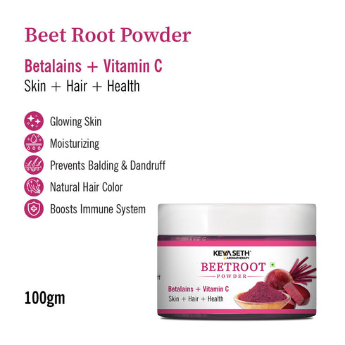Keya Seth Aromatherapy Beetroot Powder with Betalains & Vitamin C for Glowing Skin