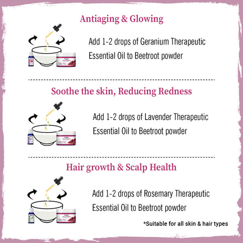 Keya Seth Aromatherapy Beetroot Powder with Betalains & Vitamin C for Glowing Skin